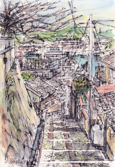 千光寺への石段